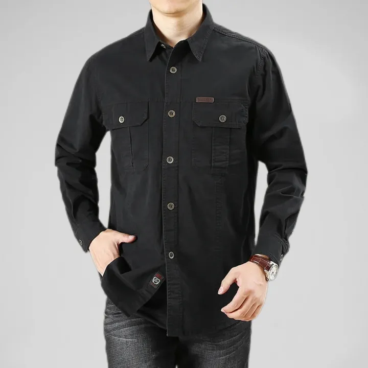 100%25%20Cotton%20Men's%20Shirt%20Solid%20Color%20Multi-Pocket%20High%20Quality%20Cargo%20Shirts%20Fashion%20Outdoor%20Casual%20Long%20Sleeve%20Shirts%20For%20Men%20New%20-%20Image%207