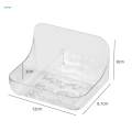 Shower Clear Acrylic Shower Storage Rack Multipurpose Modern Bath Organizer for 12x8.7x8cm. 