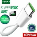 Original OPPO Cable Usb Type C Super Vooc Fast charging Charger Wire OPPO Find X5 X6 X3 Pro N2 Flip Reno10 8 7 6 Pro A77 A78 A98.