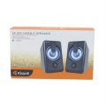 KISONLI L-1010 USB Powered Multimedia Mini Computer Speaker With LED Light. 