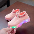 Kids Casual Sneaker Kids Shoes for Girl LED Light Shoes Sports Shoes Luminous Socks Shoes Cozy Young Children Boys Shoes Tennis.