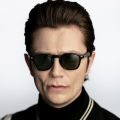 2024 new trendy round frame men's sunglasses.