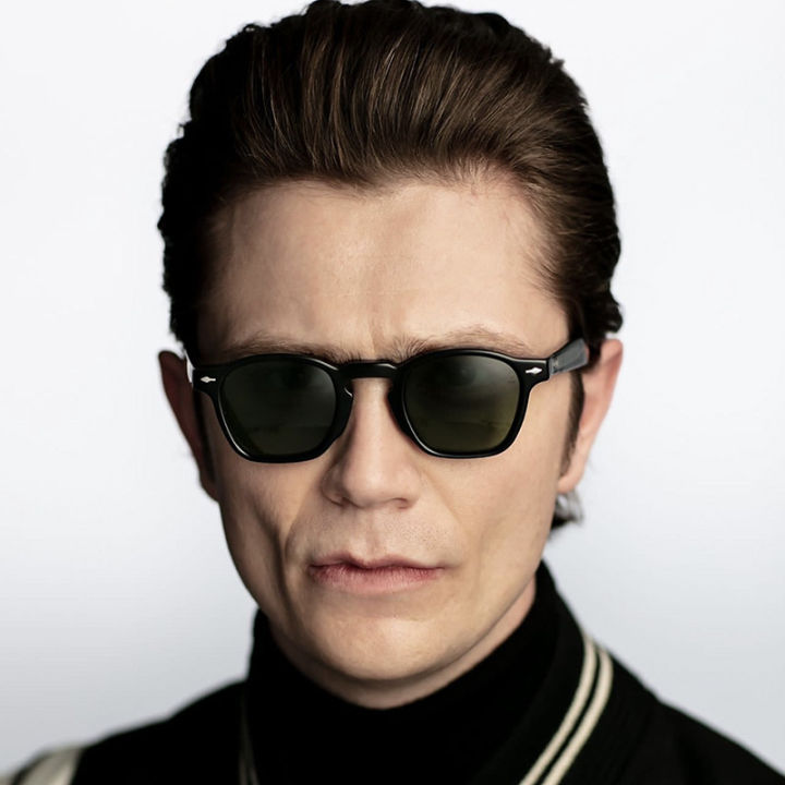 2024 new trendy round frame men's sunglasses