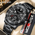 SANDA Simple Multi pointer Workplace Business Personalized Quartz Watch Successful Men's Watch SD3266-2.