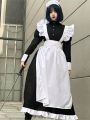 Maid Outfit Men Wear Cosplay Cute Japanese Lolita Dress Anime Maid Outfit Loli Black Maid Dress Outfit Lolita Kawaii Gothic. 
