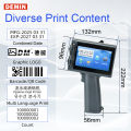 High-Definition Portable Inkjet Printer for Barcode, QR Code, and Serial Number Coding - Ultra Light Design, Multi-Language Support.