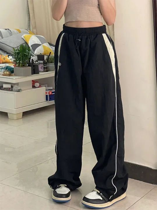 Y2k%20Women%20Wide%20Leg%20Cargo%20Pants%20Casual%20Streetwear%20Loose%20Drawstring%20Trousers%20Drawstring%20Sweatpants%20Female%20Vintage%20Baggy%20Joggers%20-%20Image%203
