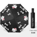 【selevn roind】Disney Mickey Mouse Umbrella Sunny and Rainy Dual-Use Automatic Mickey Cute Animation Cartoon Umbrella Vinyl Sun Protective. 