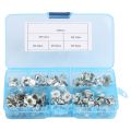 80pcs Tee Nuts Kits Zinc-plated Carbon Steel T Nut Four-Pronged M3/4/5/6 NEW. 