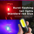 LED Red Blue Caution Emergency Police Light with Clip USB Rechargeable Shoulder Flashing Warning Safety Torch Bike Tail Lamp. 