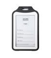 PP Double-Sided Vertical ID Card Holder - Black.