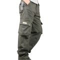 Cargo Pants Men Casual Multickets Tactical Pants Autumn Cotton  Long Trousers Men   Loose Pants Pantalon Homme. 