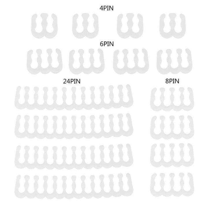 16Pcs/Set%20PP%20Cable%20Comb/Clamp/Clip/Organizer/Dresser%20for%202.5-3.2mm%20PC%20Power%20Cables%20Wiring%204/6/8/24%20Pin%20Computer%20Cable%20Manager%20-%20Image%203