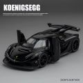 【In-Demand Item】 1:32 Koenigsegg Jesko Supercar Alloy Die Cast Car Model Sound and Light Pull Back Children's Collectibles Birthday gift. 
