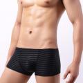 New Sexy Men Boxer Man Para Hombre Mens Boxers Striped Cuecas Masculina Boxershorts Homme Size L-2XL C902.
