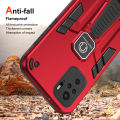 For Xiaomi Redmi Note 10 4G / Note 10s Case Hard With Stand Magnetic Shockproof Protective Back Cover Case.