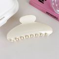 Korean Semicircle Hair Claw Solid Color Sweet Shark Clip Fashion Design Simple Barrettes Women.