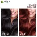 Indian product Hair styling Garnier Color Natural Intense Red shade no 6.60 used for male/female - 70 ml + 60 gm. 