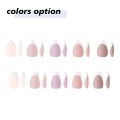120pcs White French Tips Soft Gel Nail Tips Short Coffin Press on Nail Manicure Semi-finished Products for Nail Extension System. 