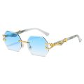 Hexagon Rimless Sunglasses Square Women Retro Men Sun Glasses Brand Designer Eyewear UV400 Shades Oculos Female Gafas. 