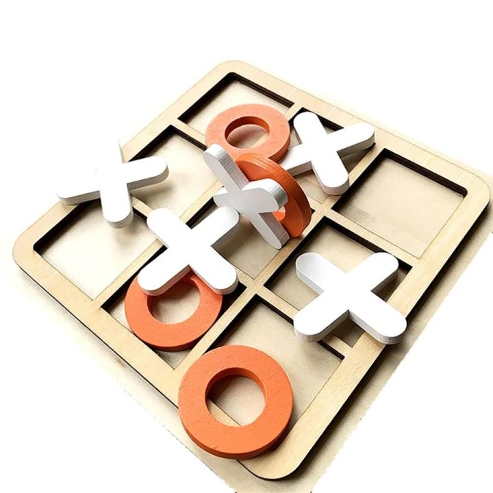 Wooden XO Tic Tac Toe Game Board Entertainment, Great Gift For