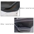 8 PCS Car Door Handle Armrest Panel Microfiber PU Leather Protective Cover Trim LHD for Golf 7 2014-2018.