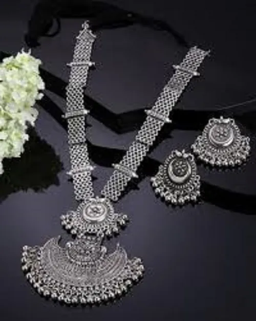 Oxidized%20Silver%20Color%20Long%20Necklace%20Set%20With%20Earings%20-%20Image%206