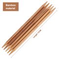 5 Sets of 11 Sizes 5" (13cm) Double Pointed Carbonized Bamboo Knitting Kits Needles Set (2.0mm - 5.0mm).
