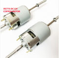 775 DC FAN Motor 12V with Long Shaft and Threaded Coupler.