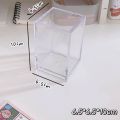 Transparent Acrylic Pen Holder New Square Three Grid Pencil Rack Large Capacity Stationery Desktop Organizer School.