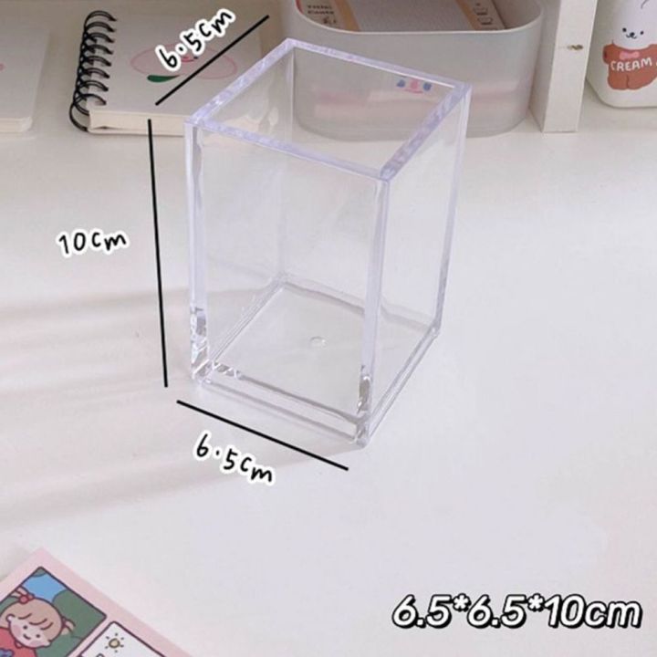 Transparent%20Acrylic%20Pen%20Holder%20New%20Square%20Three%20Grid%20Pencil%20Rack%20Large%20Capacity%20Stationery%20Desktop%20Organizer%20School%20-%20Image%203