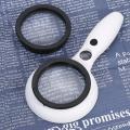 LED Magnifying Glass Interchangeable 2.5X/5X 12X Corcilar Reading Magnifier Handheld Loupe with 9 LED Light Magnifying Lens Portable for Book Maps Newspaper Reading Coins Jewelry Hobbies Crafts Seniors and Kids. 