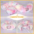 Cat Tunnel Bed, Cat House Collapsible Interactive Toy, Dog with Ball, Colorful.