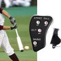 Baseball Umpire Indicator, 4 Wheel Baseball Umpire , Gear Baseball Counter Outs Innings Balls and Strike Baseball Scoring Device. 