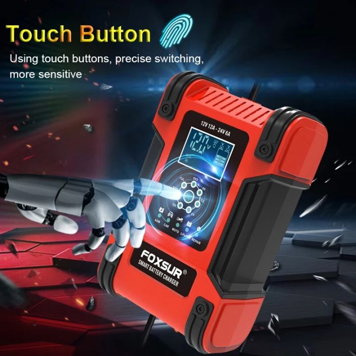 12V/24V%2012A%20Universal%20Car%20Battery%20Starter%20Automotive%20Battery%20Charger%20Maintainer%20for%20Truck%20Car%20AGM%20Deep%20Cycle%20VRLA%20Pulse%20Repair%20-%20Image%204