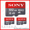 SONY Micro SD Card High Speed Original Memory Card 128GB 64GB 256GB 512GB 1TB MicroSD Flash Card For CellPhone Camera Table PC. 