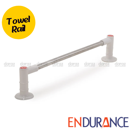 Steel Pipe Plastic Towel Rail Towel Stand use in Bathroom | Daraz.com.bd