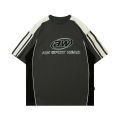 Y2K Korean Men Streetwear Letter Graphic Acubi Harajuku Egirl Short Sleeve T-Shirts Grunge Aesthetics Oversized Tops Alt Clothes.