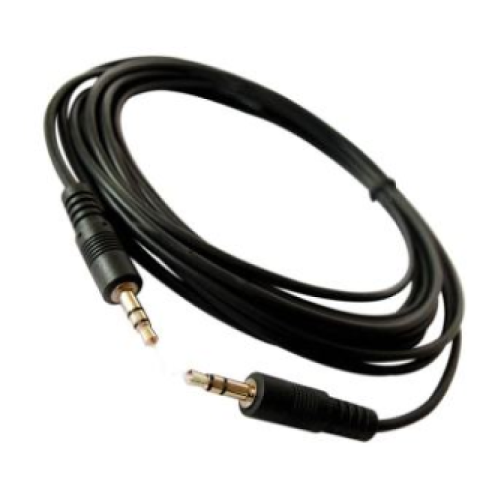 3.5mm Male to Male Stereo Audio Cable - Black
