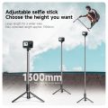TELESIN 1.3M Selfie Stick Tripod With Wireless Bluetooth Remote Control for GoPro Insta 360 DJI Action Camera For Smart Phone.