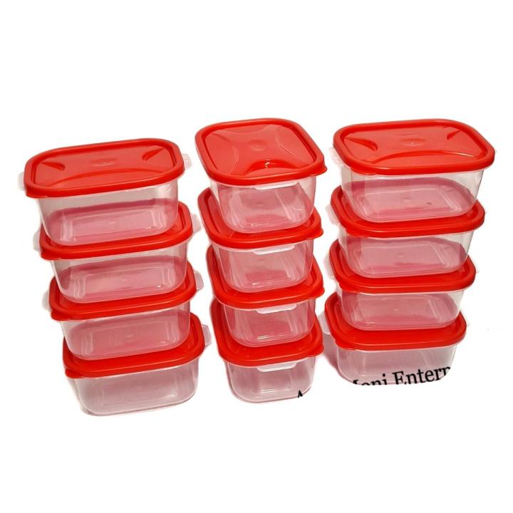 12 পিসের কম্বো সেট মাঝারি আকারের খাবার স্টোরেজ বক্স 750 ml - box