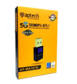 Aptech Ensure Quality 5G 300MBPS with Bluetooth 5.1 (1year warranty) Mini Wireless N USB with Bluetooth WiFi receiver Adapter. 
