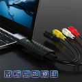 USB Video Capture Card, Audio Video Converter Grabber for to USB Convert Mini DV VCR Hi8 DVD to Digital Easy Install Easy to Use. 