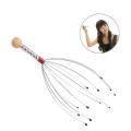 Stainless Steel Octopus Scalp Hair Stimulator Stress Relief Relax Head Massager - SILVER. 