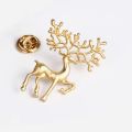 Korean Matte Elk Brooch for Men Retro Artistic Fashion Collar Pin. 