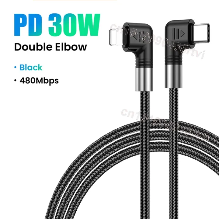 Double%20Elbow%20PD30W%20USB%20C%20Fast%20Charging%20Cable%20for%20iPhone%2014%2013%2012%20Pro%20Max%20Mobile%20Phone%20Origin%20Charger%20Cable%20Type-C%20Data%20Wire%202M%20-%20Image%206