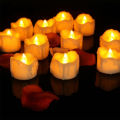 12pcs Led Electronic Candles Energy Saving Flameless Tealights Candles Lights For Valentine Day Decoration. 