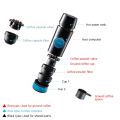 Portable Electric Espresso Coffee Machine Cordless Heating Double Serve Mini Coffee Maker with 2-IN-1 Coffee Powder/Capsule Bin 15Bar Pump Pressure Auto Brew Built-in 2000mAh Battery.