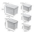 Large Capacity Food Container Plastic Storage Box Solid for Home Airtight 1.15L/2L/3L/4.5L/6.2L Fridge Construction All-Purpose. 