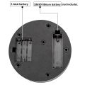 Black Rechargeable Turntable Display Stand, 360 degree Rotation Speed/Angle Adjustable for Photography/Jewelry Display. 